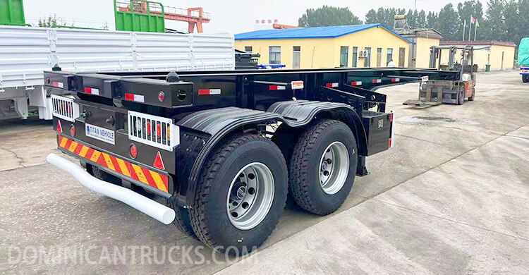 2 Axle 20ft Container Chassis for Sale Price in Caucedo, Dominican