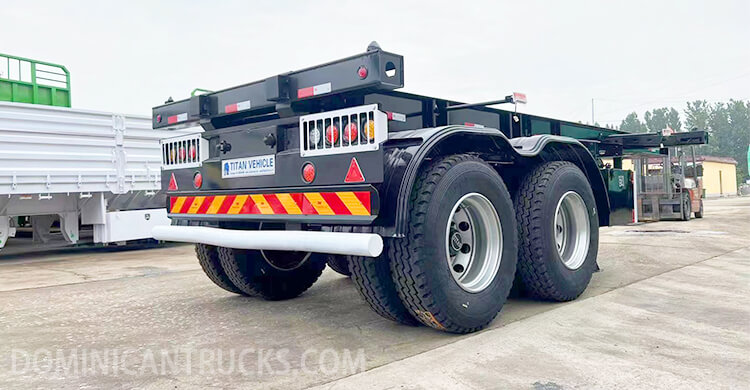 2 Axle 20ft Container Chassis for Sale Price in Caucedo, Dominican