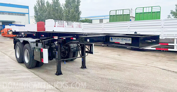 2 Axle 20ft Container Chassis for Sale Price in Caucedo, Dominican