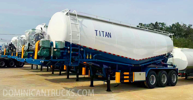 3 Axle Dry Bulk Cement Tanker Trailer for Sale in Dominican Republic