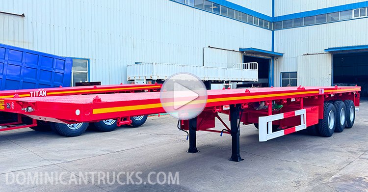 40 Ft Flatbed Trailer for Sale in the Republic of Dominican