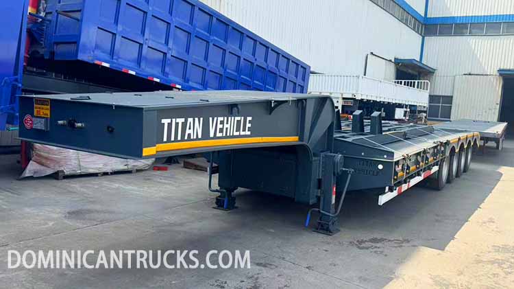 4 Axle 100 Ton Semi Lowbed Trailer for Sale in Dominican