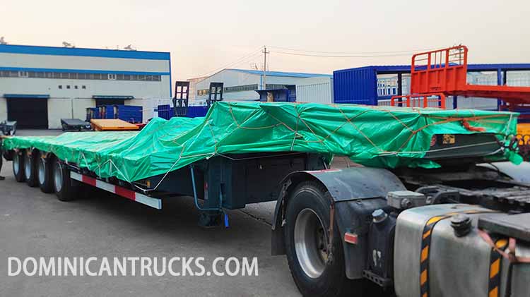 4 Axle 100 Ton Semi Lowbed Trailer for Sale in Dominican