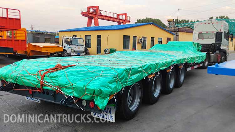 4 Axle 100 Ton Semi Lowbed Trailer for Sale in Dominican