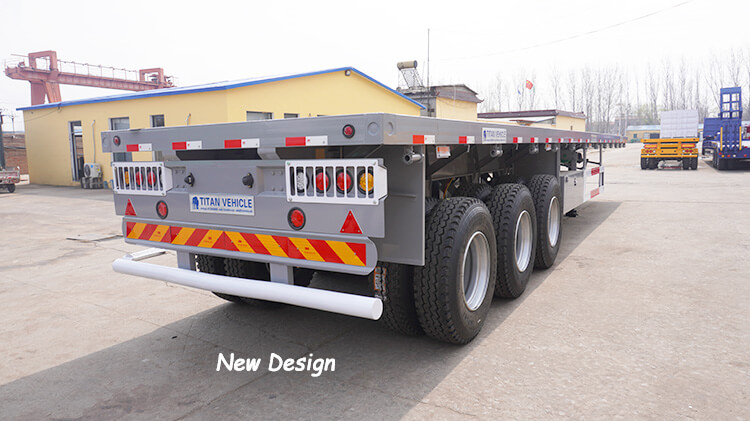 Three Axle 40ft Flat Bed Trailer for Sale in Dominican