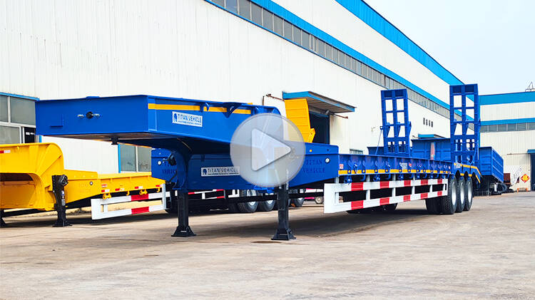 3 Axle 60 Ton Low Bed Trailer for Sale in Dominican