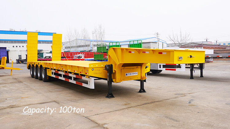 4 Axle 100 Ton Low Bed Truck for Sale in Dominican