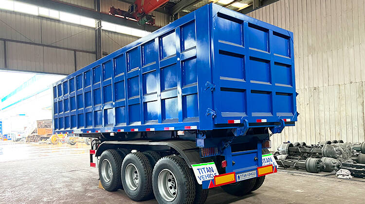 3 Axle Semi Dump Trailer | Semi Truck Dump Trailer for Sale in Dominican