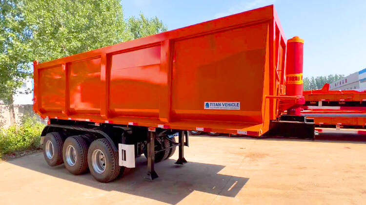 3 Axle End Dump Trailer for Sale in Dominican