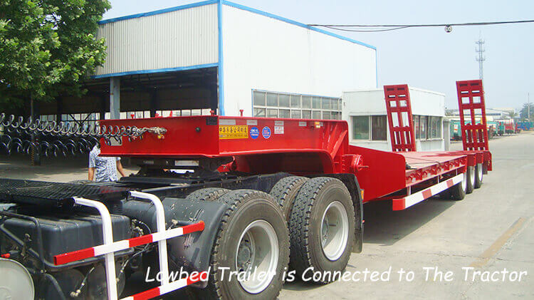 CIMC Vehicles | 3 Axle 60ton Low Bed Truck for Sale in Dominican