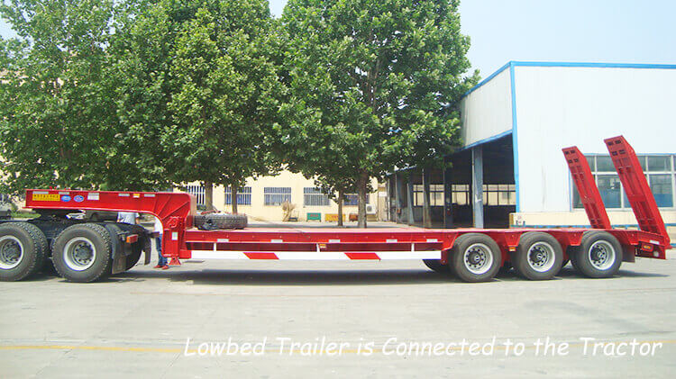 CIMC Vehicles | 3 Axle 60ton Low Bed Truck for Sale in Dominican