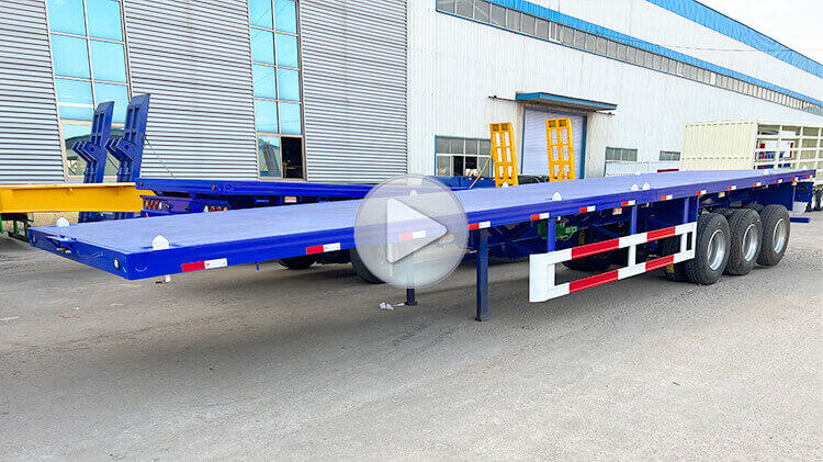 How Much Weight Can I Put On a Flatbed Trailer? | 3 Axle 40ft Flatbed Truck Trailer for Sale in Dominican
