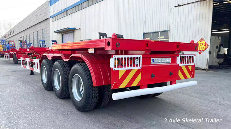 3 Axle 40ft Container Chassis for Sale in Dominican