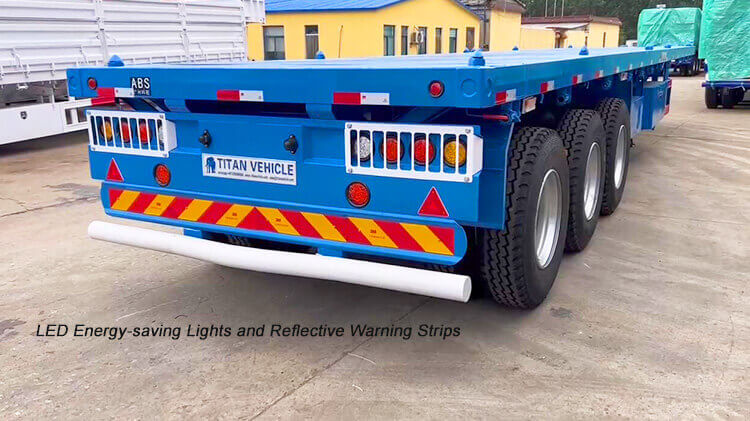 3 Axle 60 Ton Flat Bed Trailer for Sale Near Me in Dominican Republic