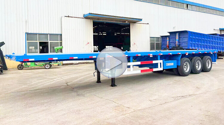 3 Axle 60 Ton Flat Bed Trailer for Sale Near Me in Dominican Republic