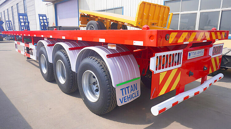 40 Ft Flatbed Trailer - Three Axle Flatbed Trailer for Sale in Dominican