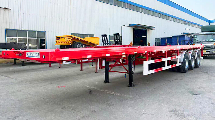 40 Ft Flatbed Trailer - Three Axle Flatbed Trailer for Sale in Dominican