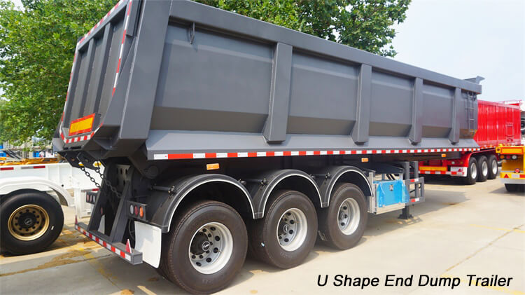 3 Axle End Dump Trailer for Sale Near Me in Dominican Republic