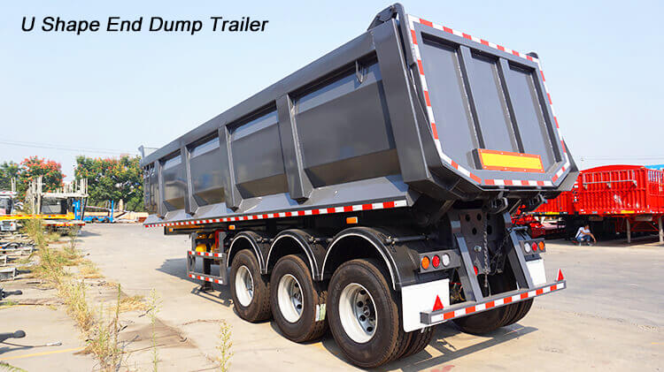 3 Axle End Dump Trailer for Sale Near Me in Dominican Republic