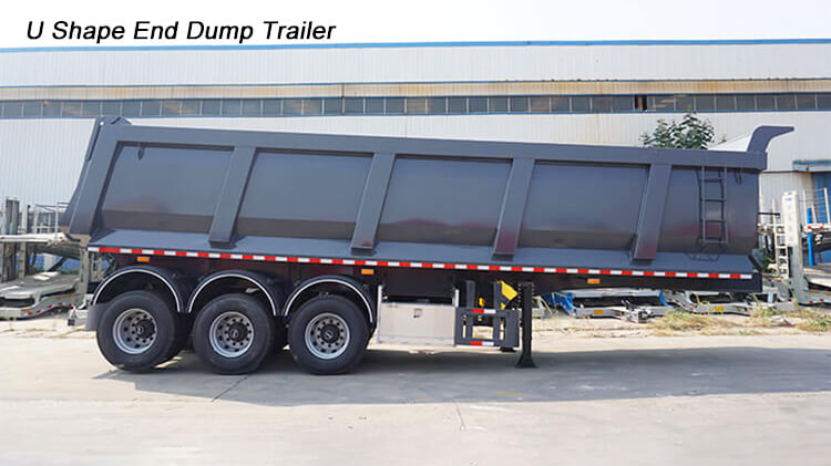 3 Axle End Dump Trailer for Sale Near Me in Dominican Republic