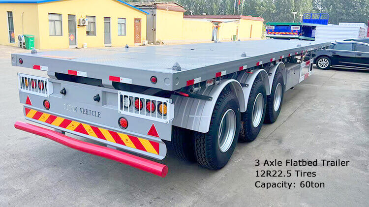 40ft Semi Truck Flatbed Trailer for Sale in Dominican Republic