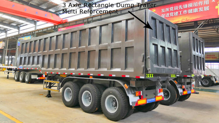 35cbm 3 Axle Tipper Trailer for Sale in Dominican