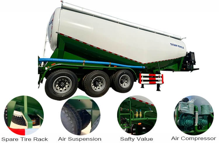 Cement Tanker Price | Bulk Cement Tank Trailer for Sale in Dominican