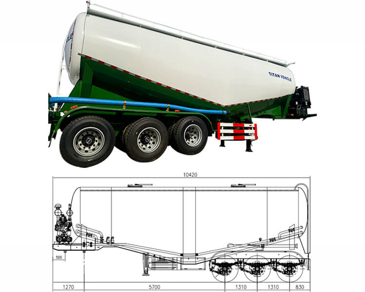 Cement Tanker Price | Bulk Cement Tank Trailer for Sale in Dominican