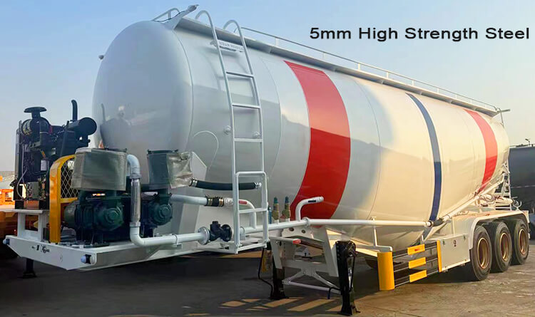 3 Axle Bulk Cement Tanker Trailer for Sale in Dominican