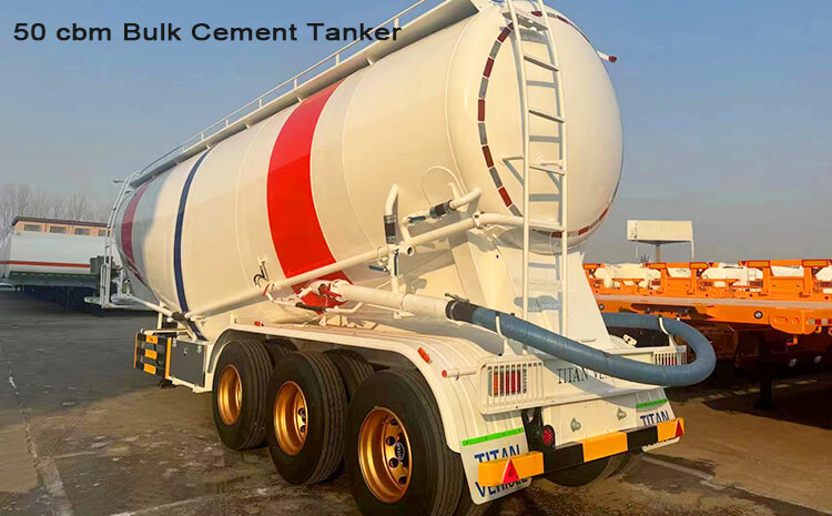 3 Axle Bulk Cement Tanker Trailer for Sale in Dominican