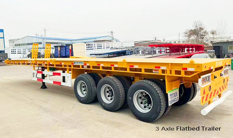 Tri Axle Flatbed Trailer for Sale in La Romana Dominican