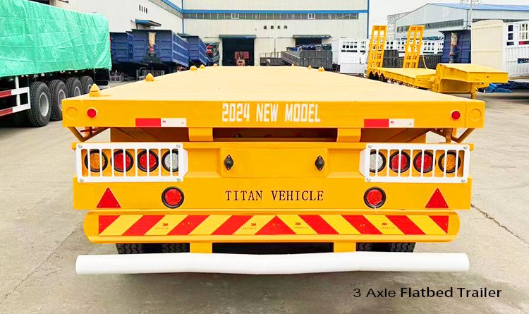 Tri Axle Flatbed Trailer for Sale in La Romana Dominican