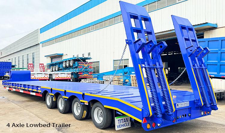 3 Axle Lowbed Trailer for Sale in the Repubilc of Dominican