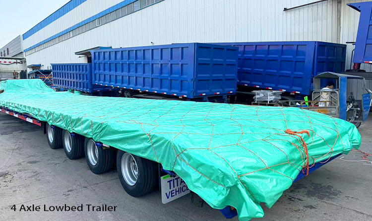 3 Axle Lowbed Trailer for Sale in the Repubilc of Dominican