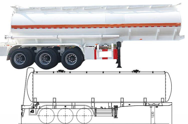 22 cbm Acid Tanker Trailer for Sale in Dominican