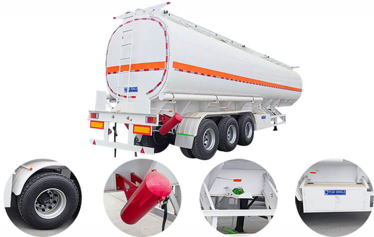 3 Axle Fuel Tanker Trailer for Sale in the Republic of Dominican