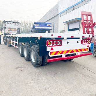 3 Axle 40 Feet Flatbed Container Trailer