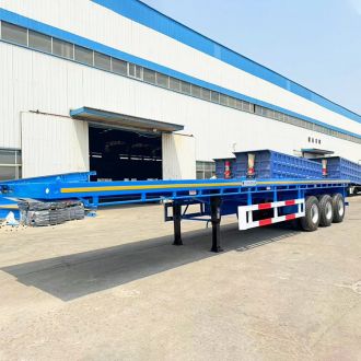 Tri Axle Flatbed Tractor Trailer